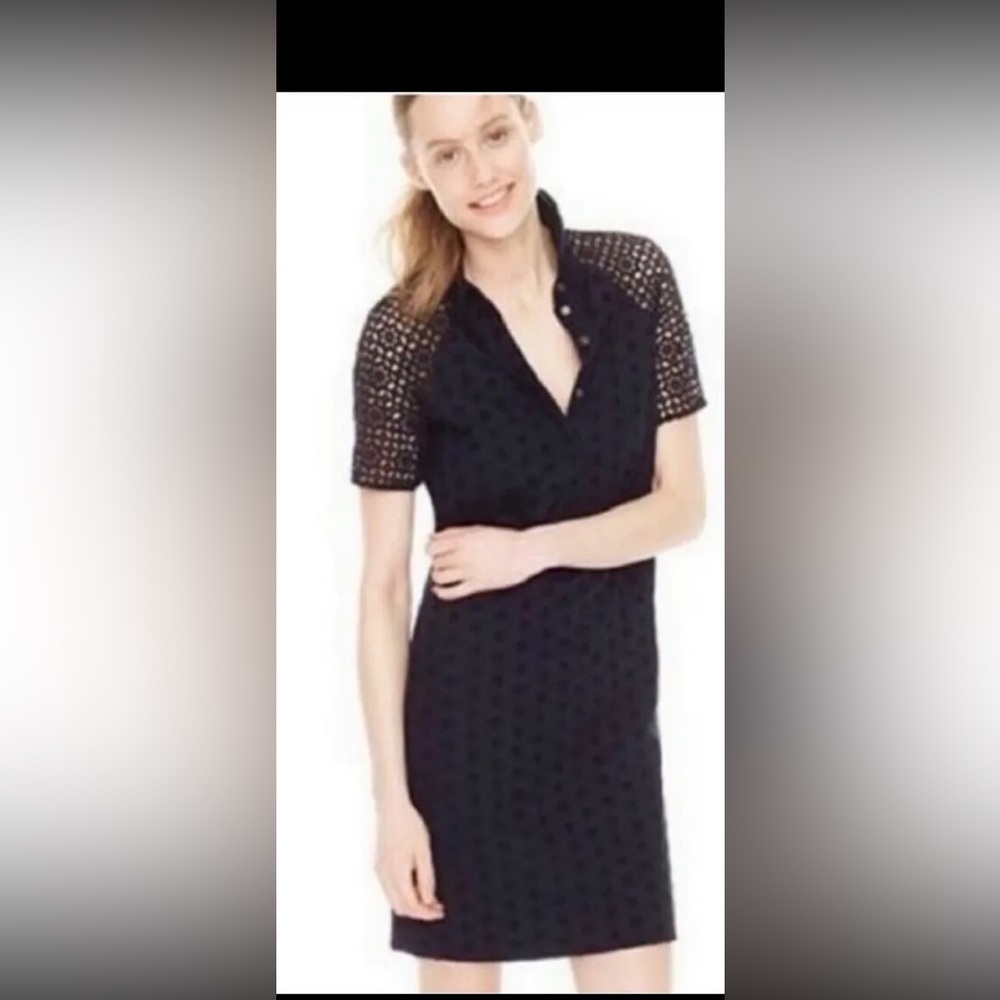 J Crew eyelet shirt dress, style A3930